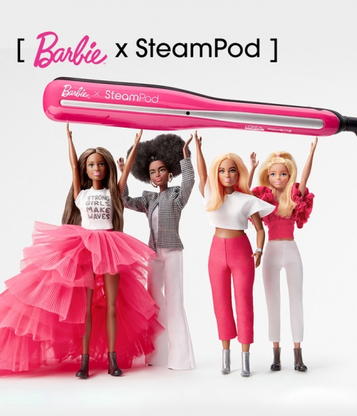 Barbie x Steampod: L’Oréal Professionnel выпустили розовый стайлер для гламурных девушек