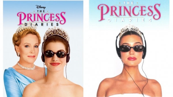 Хейли Бибер на Хэллоуин примерила образ героини фильма «Дневники принцессы»